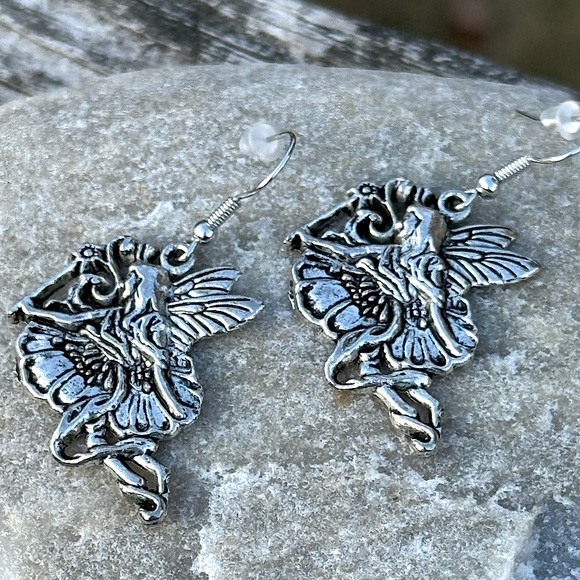 🧚‍♀️ Y2K Fairy Dust Aurora Borealis AB Pendant Necklace Earrings - Picture 9 of 11